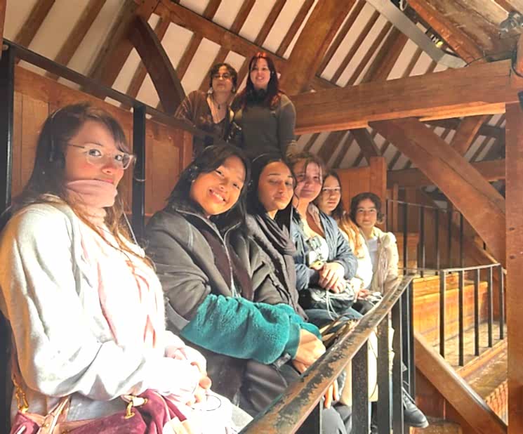 A Level English students explore Shakespeare’s Globe