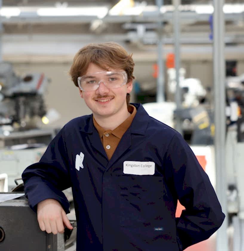 “I would recommend Kingston College to anyone”, says Engineering apprentice, Harvey