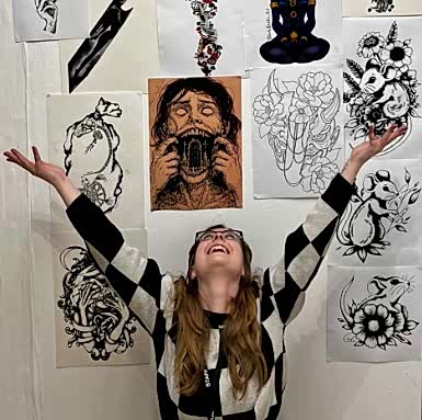 Meet Artist-in-Residence and former Tattoo Illustration (Fine Art) student, Josie