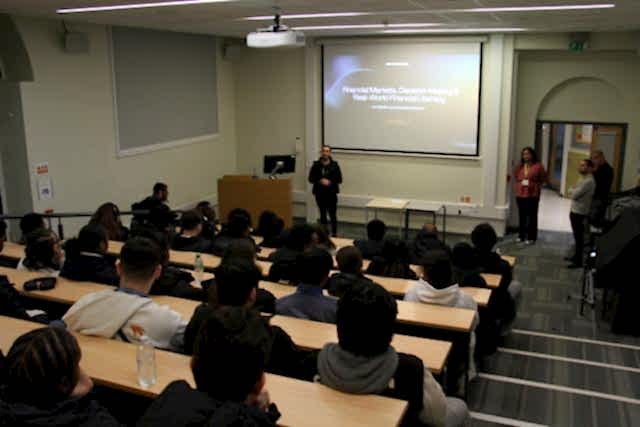 Students get insight into financial trading during experts’ visit